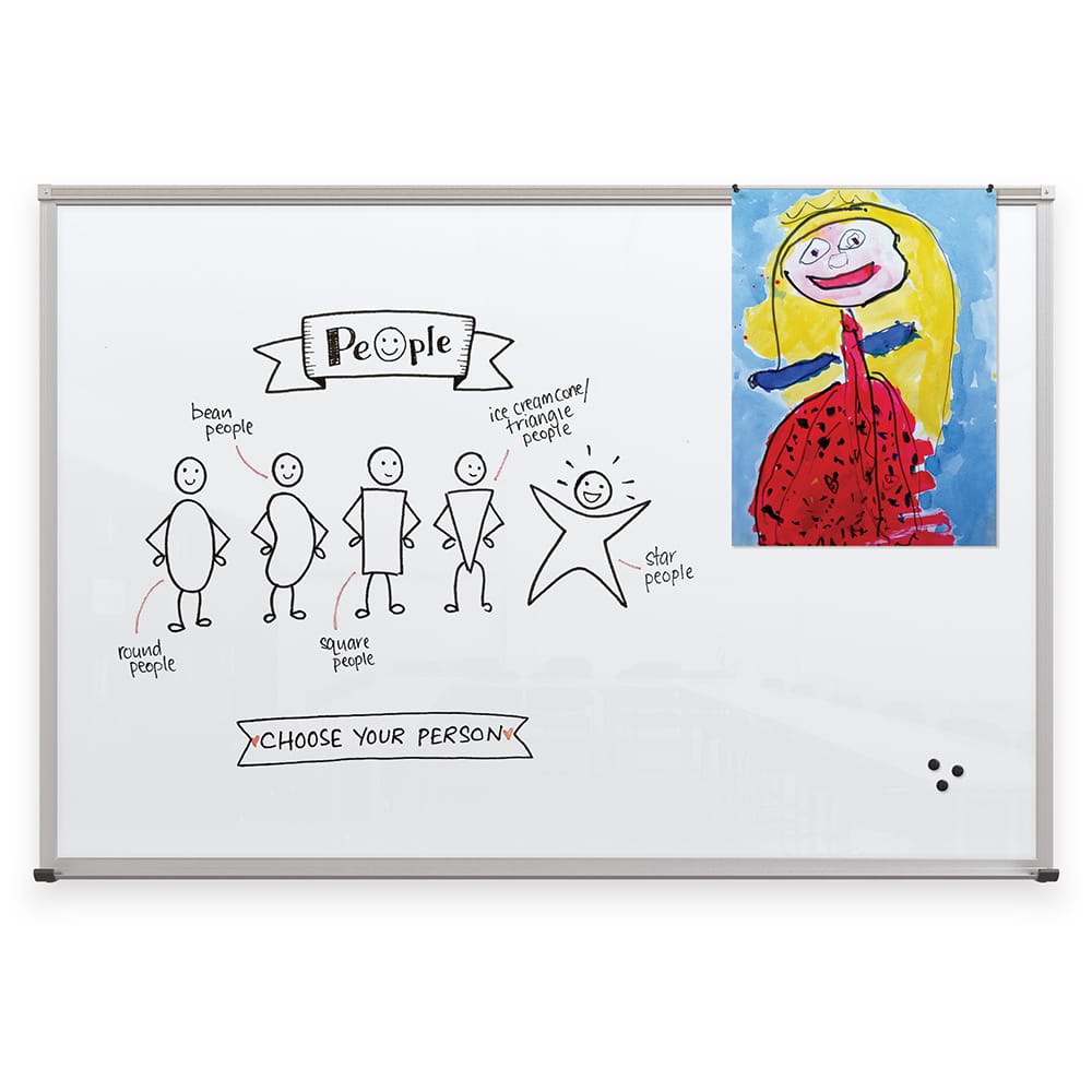 Framed Magnetic Glass Board MooreCo VisCom product photo